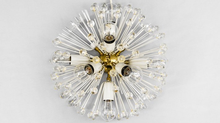 Brass Crystal Flush Mount or Sconce by Emil Stejnar for Rupert Nikoll, 1950s-SPD-664205