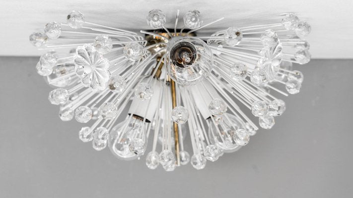 Brass Crystal Flush Mount or Sconce by Emil Stejnar for Rupert Nikoll, 1950s-SPD-664205