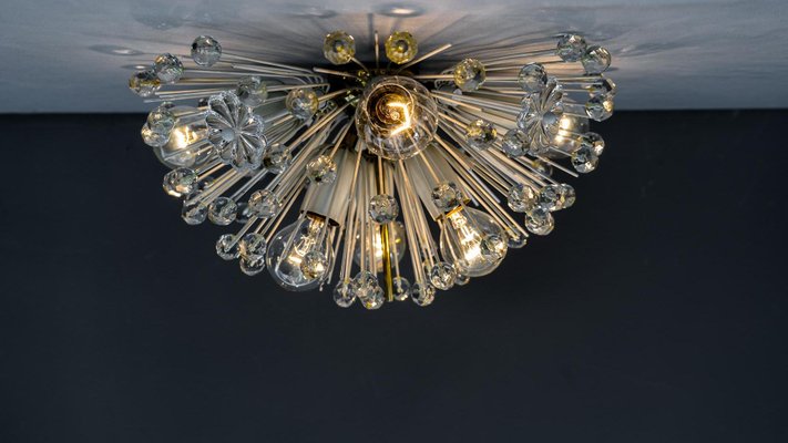 Brass Crystal Flush Mount or Sconce by Emil Stejnar for Rupert Nikoll, 1950s-SPD-664205