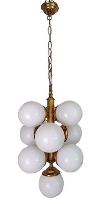 Brass & Crystal Sputnik Ceiling Light-ZVO-1317110