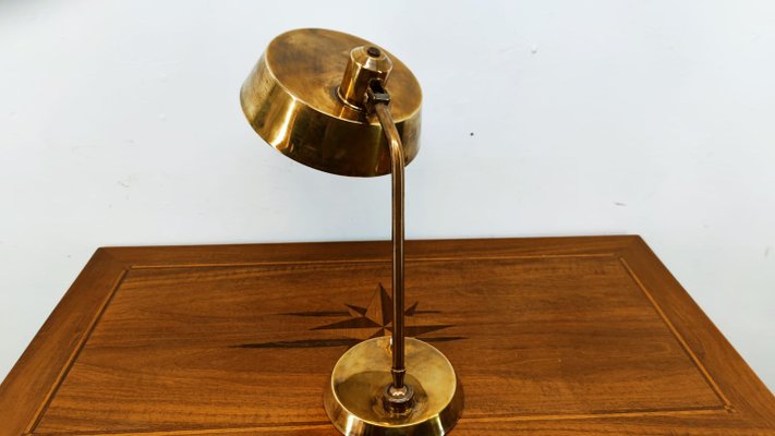 Brass Desk Lamp with Button Switch-QLH-1072771