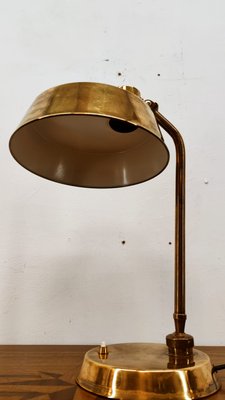 Brass Desk Lamp with Button Switch-QLH-1072771