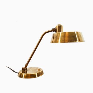 Brass Desk Lamp with Button Switch-QLH-1072771