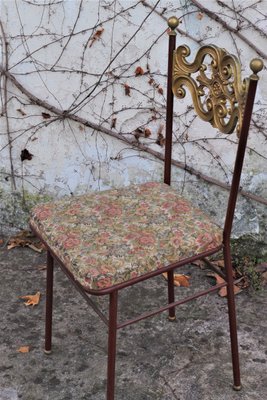 Brass Dining Chair, 1940s-KNM-840573