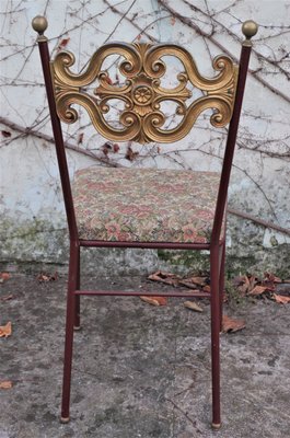 Brass Dining Chair, 1940s-KNM-840573