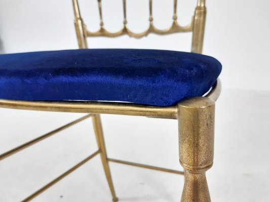 Brass Dining Chair by Giuseppe Gaetano Descalzi, 1950s-ZO-583972