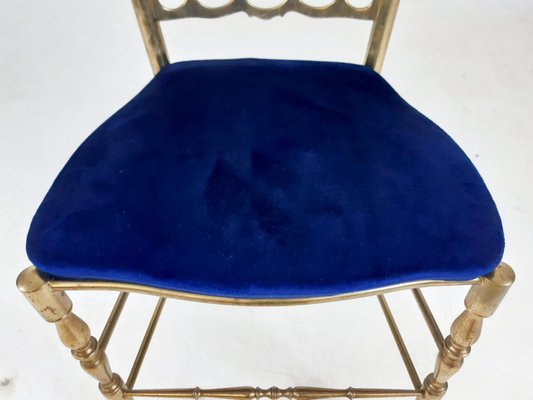 Brass Dining Chair by Giuseppe Gaetano Descalzi, 1950s-ZO-583972