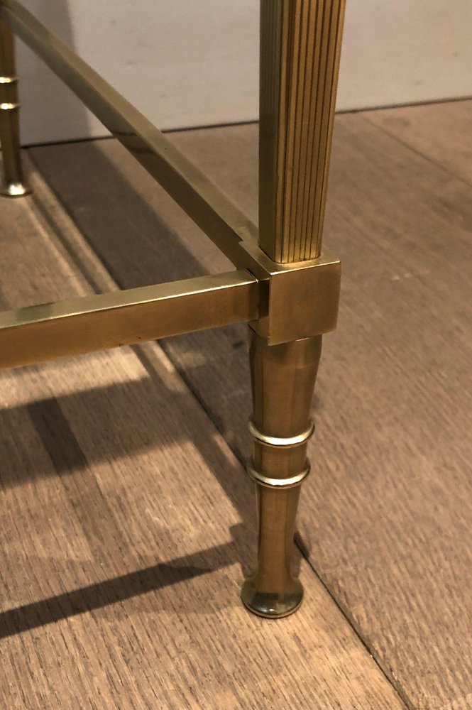 Brass End Table from Maison Jansen, 1940s