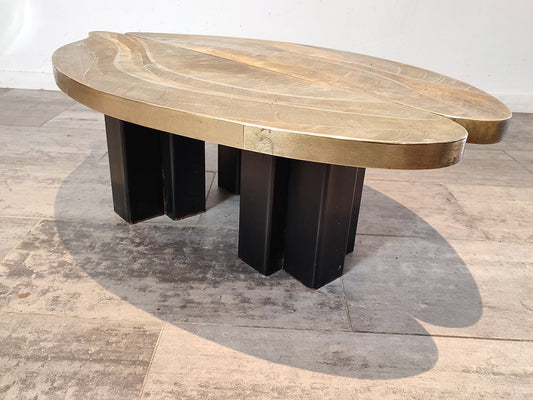 Brass Etched Coffee Table