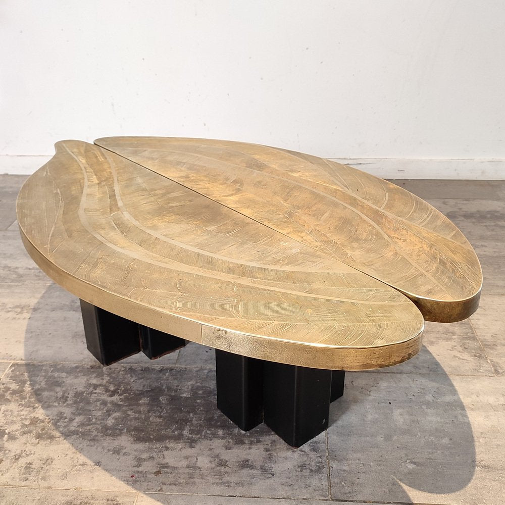 Brass Etched Coffee Table