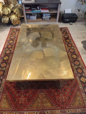 Brass Etched Coffee Table by Christian Krekels-WBX-1336546