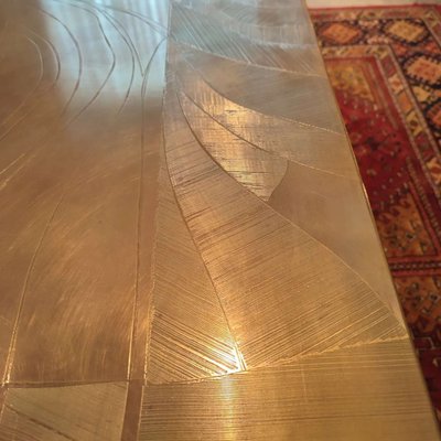 Brass Etched Coffee Table by Christian Krekels-WBX-1336546