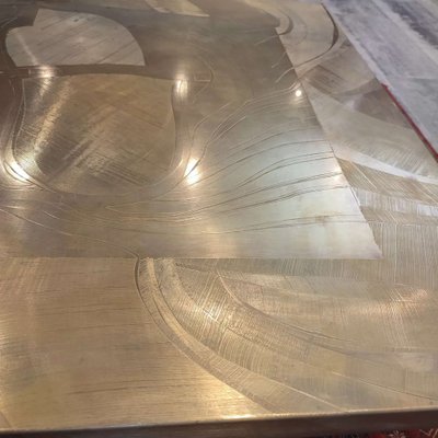 Brass Etched Coffee Table by Christian Krekels-WBX-1336546