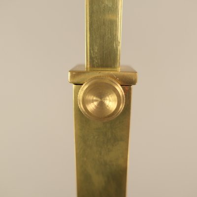 Brass Extendable Floor Lamp with Adjustable Shade, Germany, 1940s-KDB-1725379