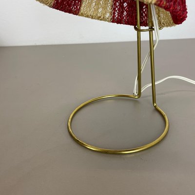 Brass & Fabric Table Light in the style of Kalkar, Austria, 1960s-QZ-1728570