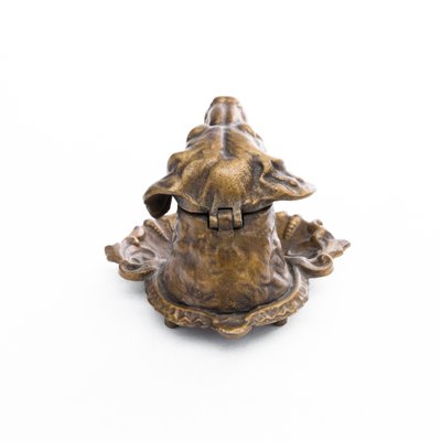 Brass Figurative Inkwell in the Shape of a Dog-FSD-1132095