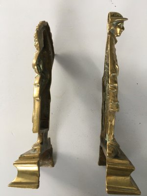 Brass Figures, 1950s, Set of 2-WQQ-848194