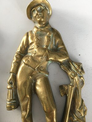 Brass Figures, 1950s, Set of 2-WQQ-848194