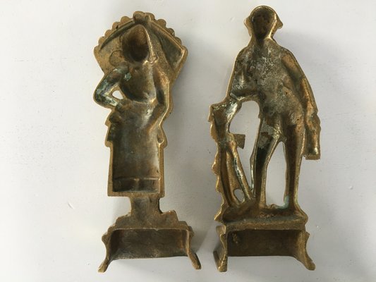 Brass Figures, 1950s, Set of 2-WQQ-848194