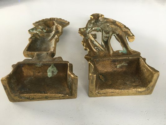 Brass Figures, 1950s, Set of 2-WQQ-848194