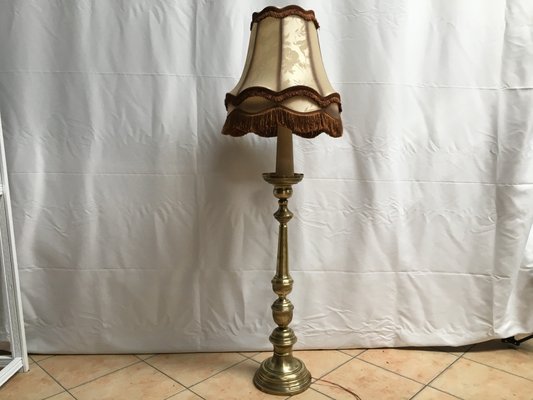 Brass Floor Lamp, 1930s-WQQ-685236