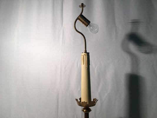 Brass Floor Lamp, 1970s-WQQ-681682