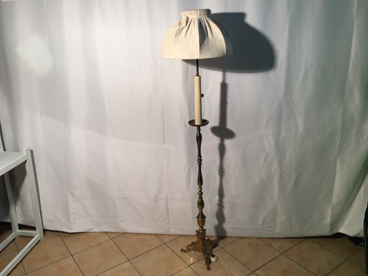 Brass Floor Lamp, 1970s-WQQ-681701