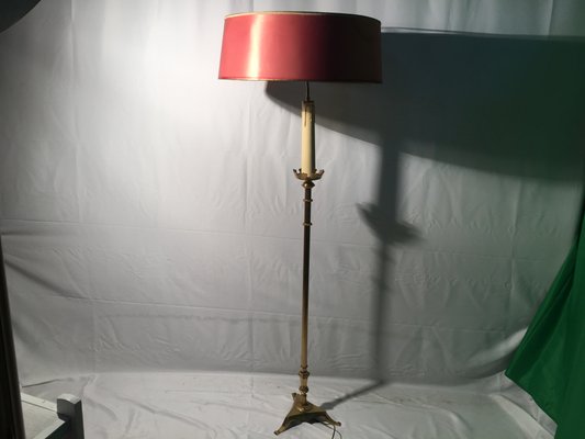 Brass Floor Lamp, 1970s-WQQ-681682