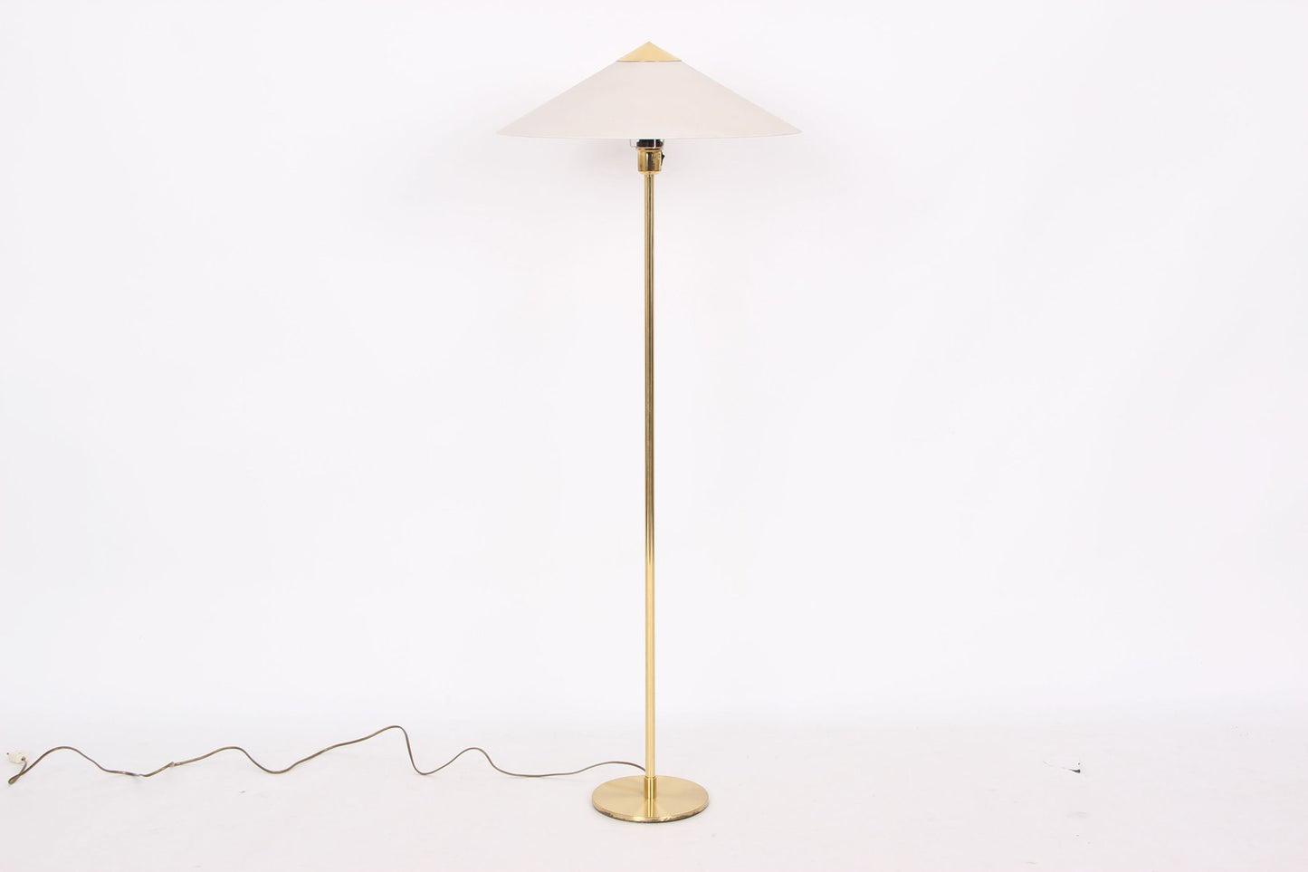 Brass Floor Lamp by Kongelys Floor Lamp by Niels Rasmussen for Fog & Mørup, 1960s