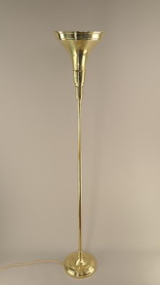 Brass Floor Lamp by Luminator Belge, 1930s-KDB-1801391