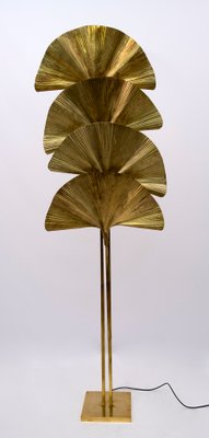 Brass Floor Lamp by Tommaso Barbi, 1970s-FER-992640