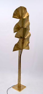 Brass Floor Lamp by Tommaso Barbi, 1970s-FER-992640