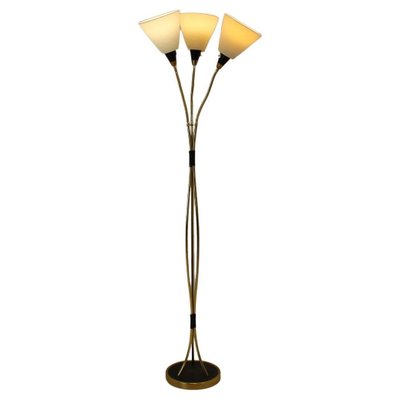 Brass Floor Lamp, Czechoslovakia, 1950s-TZ-1384757