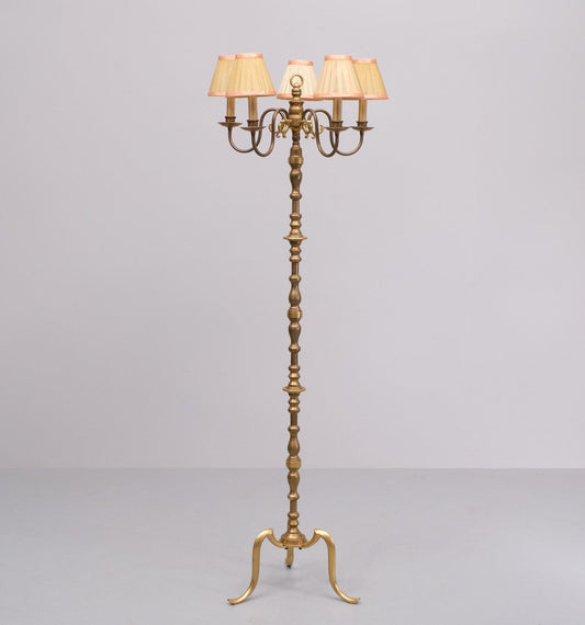 Brass Floor Lamp from Maison Baguès, France, 1960s