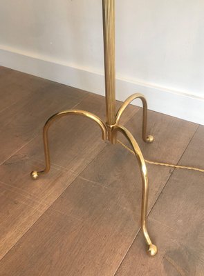 Brass Floor Lamp in the Taste of the House Jansen, 1940s-BA-1373187