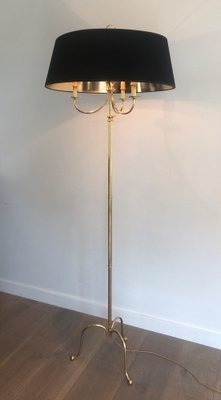 Brass Floor Lamp in the Taste of the House Jansen, 1940s-BA-1373187