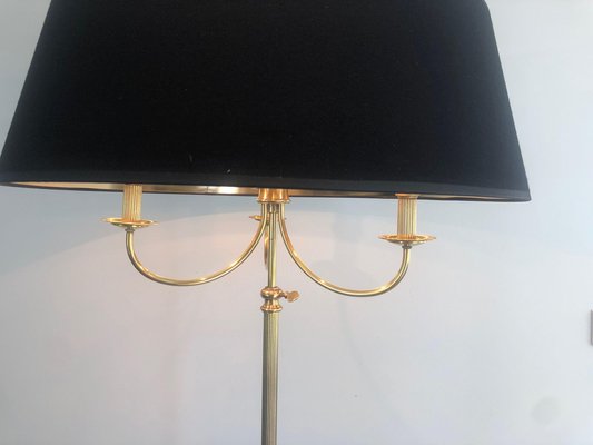 Brass Floor Lamp in the Taste of the House Jansen, 1940s-BA-1373187