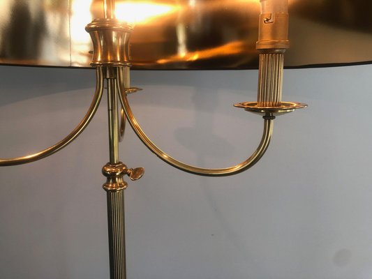 Brass Floor Lamp in the Taste of the House Jansen, 1940s-BA-1373187