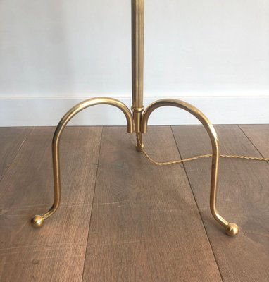 Brass Floor Lamp in the Taste of the House Jansen, 1940s-BA-1373187