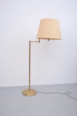 Brass Floor Lamp with Swivel Arm, Germany-ZE-982546