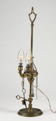 Brass Florentine Lamp Lucerna with Two Lights, Italy, 900s-RAQ-1332955