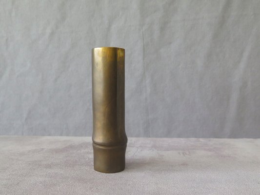 Brass Flower Bambu Vase, 1950s-PW-956319