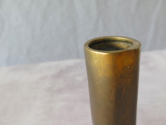 Brass Flower Bambu Vase, 1950s-PW-956319