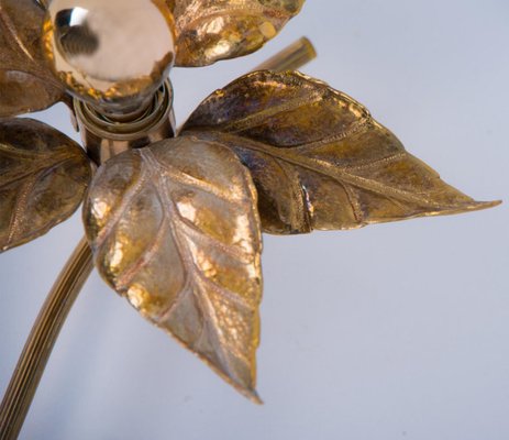 Brass Flowers Wall Lights from Willy Daro, 1970s-VDW-1358394