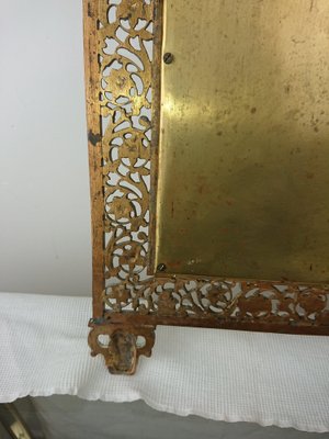 Brass Frame Mirror, 1890s-AJN-1709092