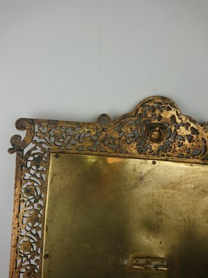 Brass Frame Mirror, 1890s-AJN-1709092