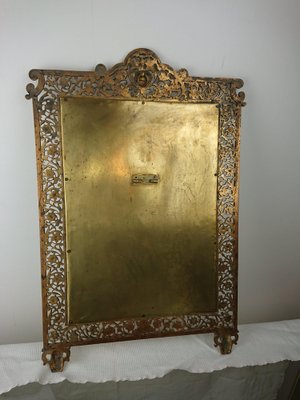 Brass Frame Mirror, 1890s-AJN-1709092