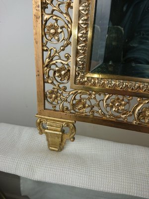 Brass Frame Mirror, 1890s-AJN-1709092