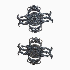 Brass Friezes Decorations, 1890s, Set of 2-KIM-1772505