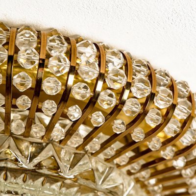 Brass, Glass and Acrylic Pearls Flush Mount in the style of Emil Stejnar, 1950s-VDW-1342570